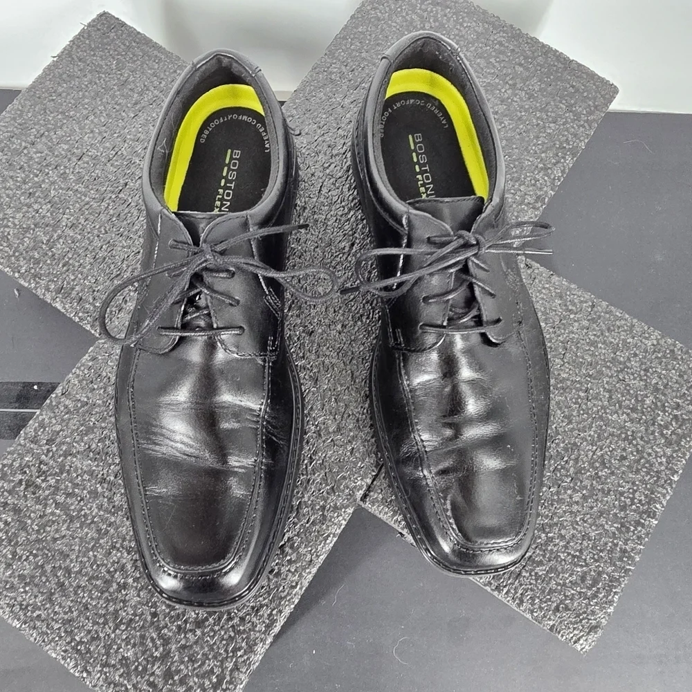Bostonian Flexlite Men's Black Leather Oxford Dress Shoes Size 8.5 M Comfortable